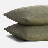 Washed European Linen Quilted Sham Set