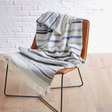 Striped Lambswool Throw Blanket